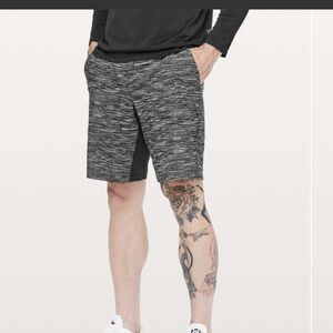 lululemon T.H.E Men’s All Court Texture White Black Training Shorts